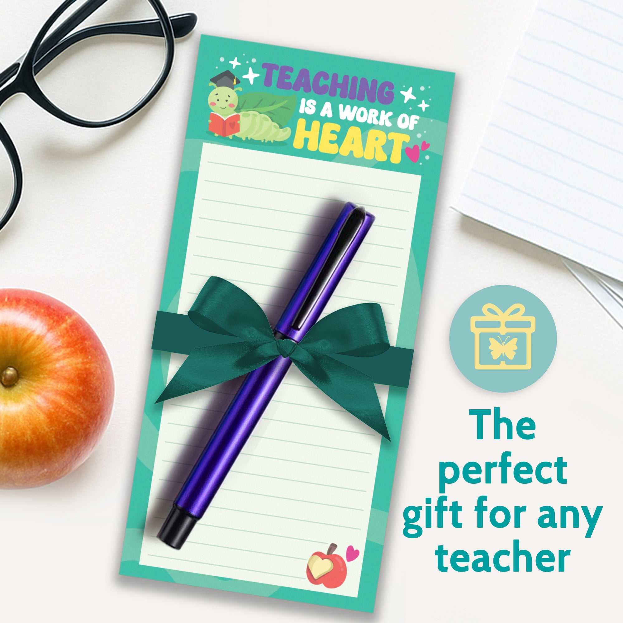 Teacher Notepad Gift Set with Pen - Teacher Appreciation Gift, End of ...