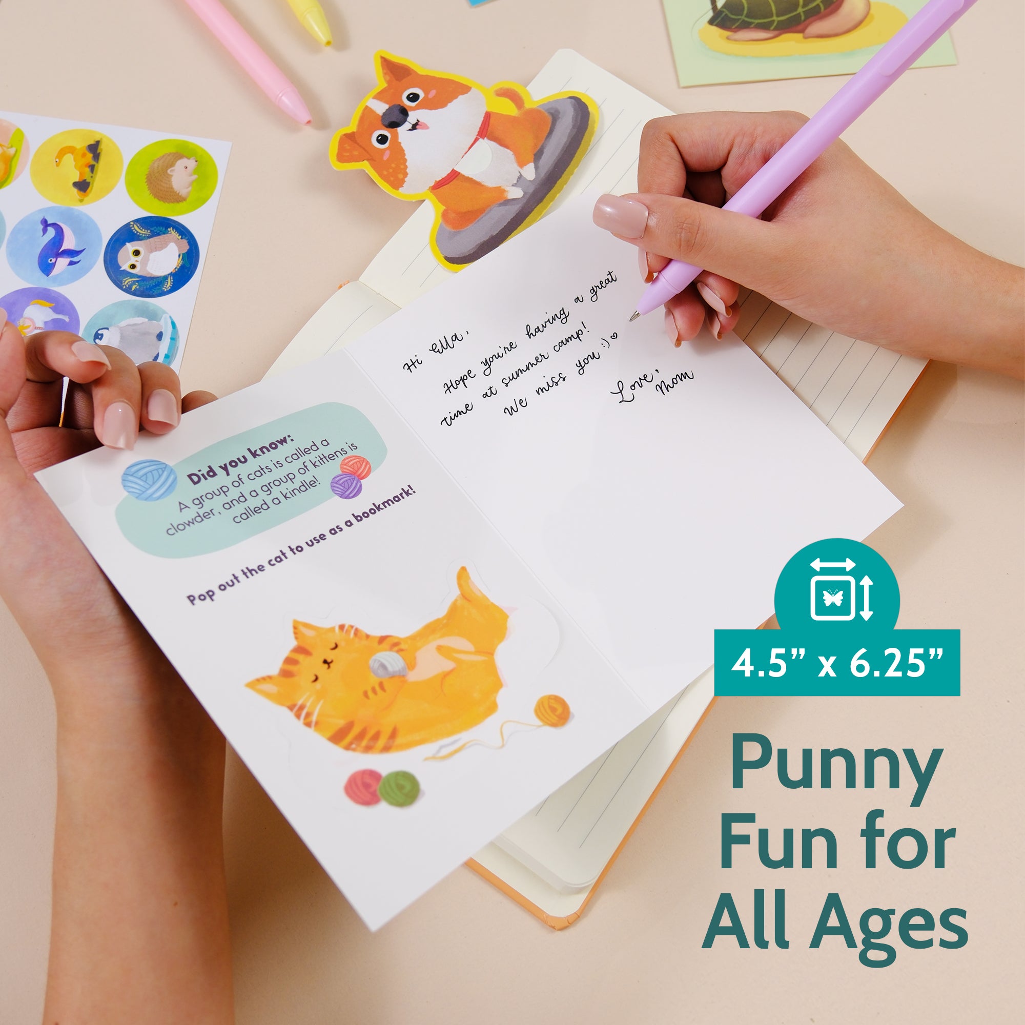 20 Animal Fun Fact Cards with Pop-Out Bookmark Mini Gifts – T Marie ...