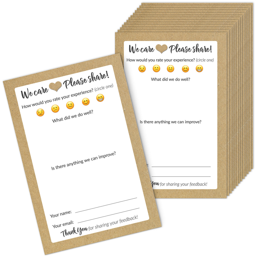 2-Pack of Rustic Suggestion Forms for Restaurants, B&Bs and More