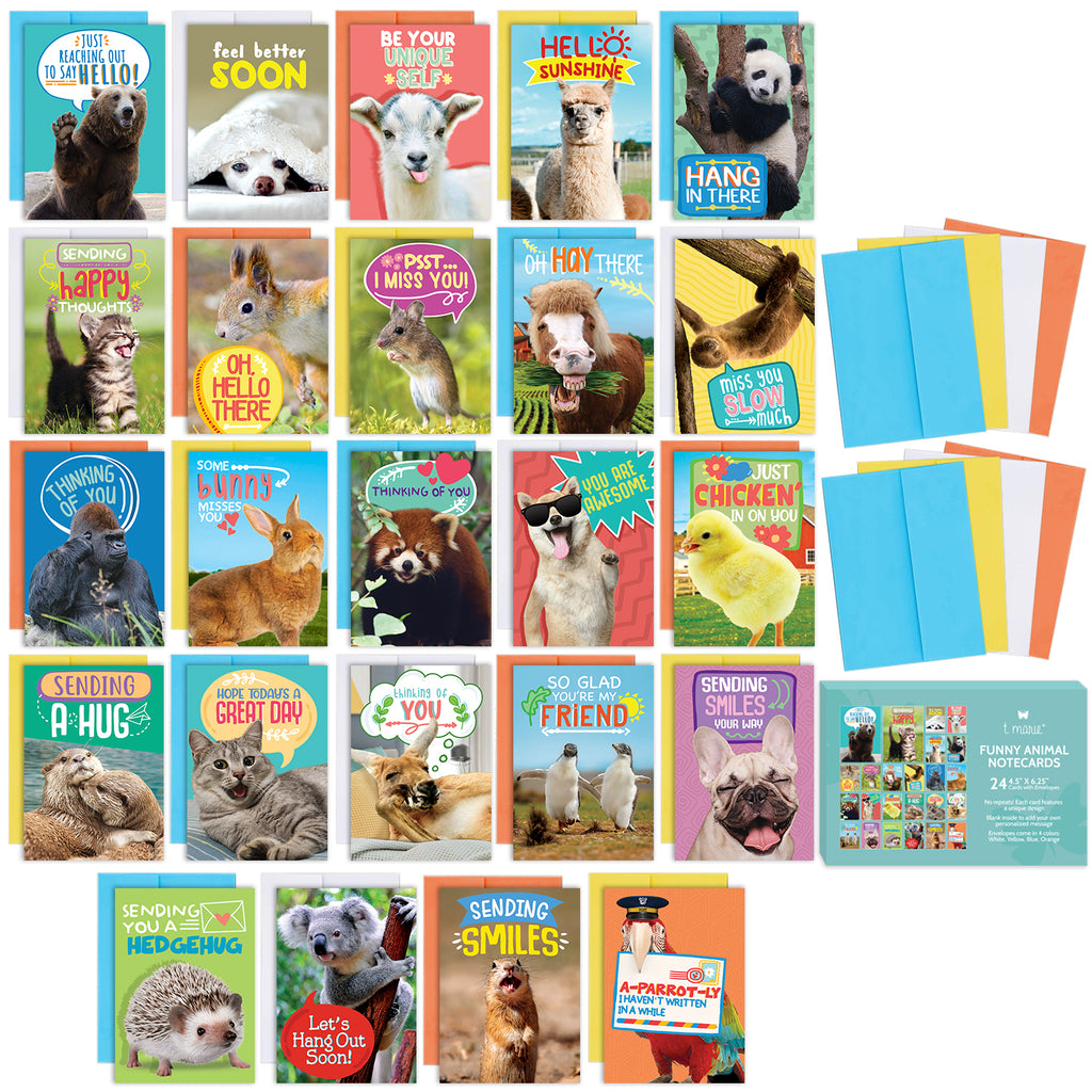 Comically Large Note Card Funny Animal Notecards – T Marie Stationery