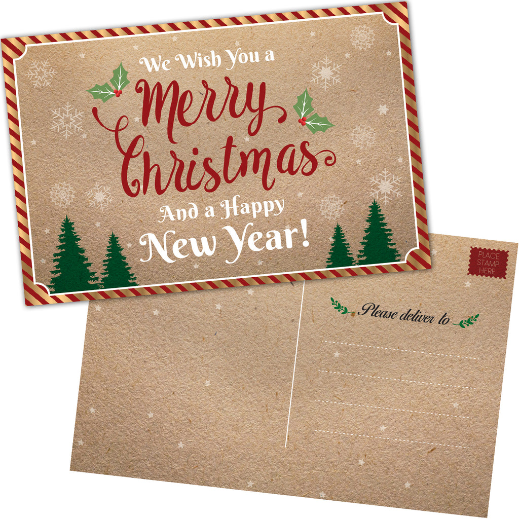 christmas postcards christmas postcard holiday thank cards business message christmas cards bulk 100 thanksgiving postcards students christmas cards